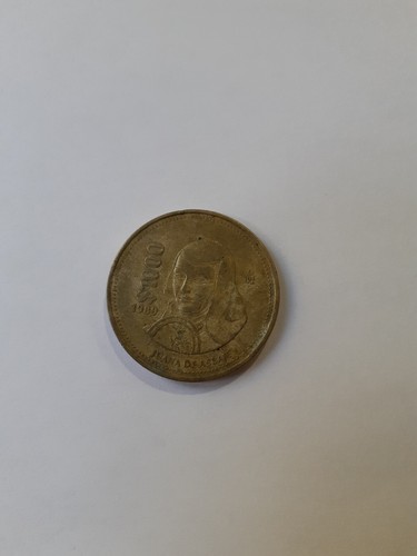 1989 Mexico $1000 Pesos Juana De Asbaje Bronze Coin