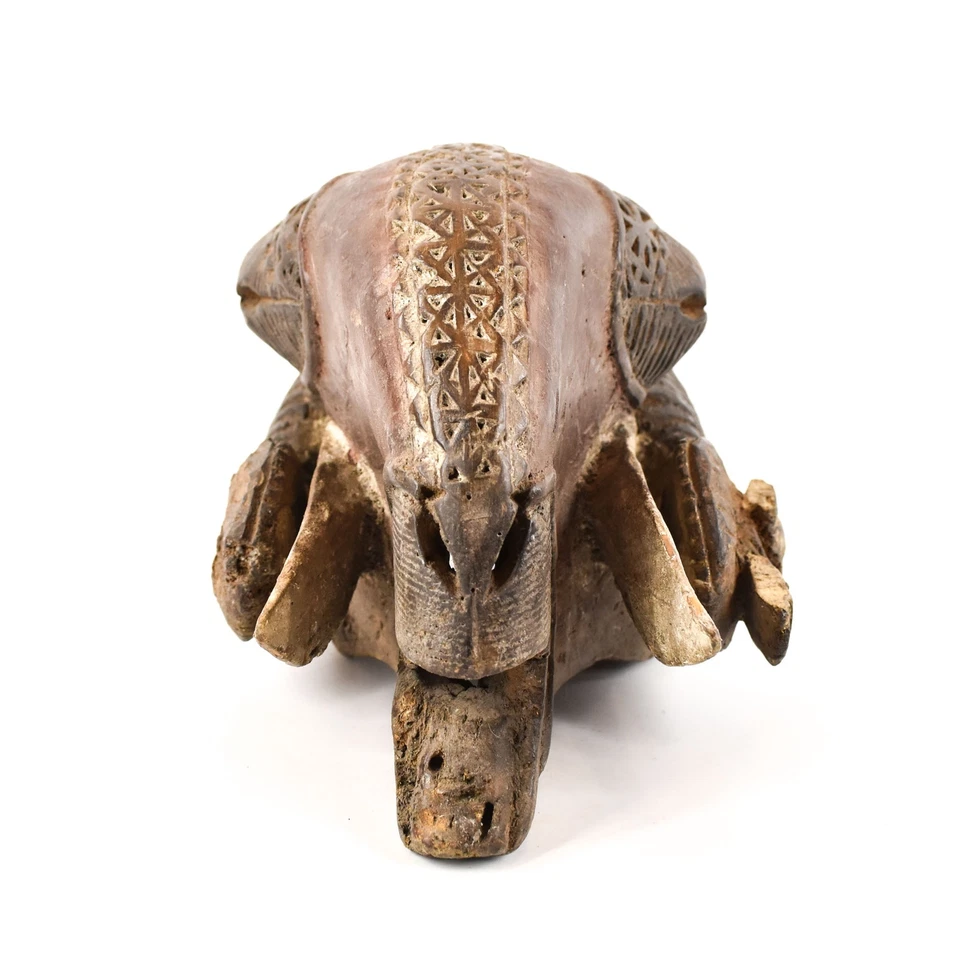 Máscara Baule Ram Gbagba Blanca Costa de Marfil Foto 2 de 4