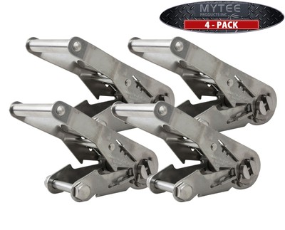 (4 Pack) 2'' Stainless Steel Ratchet