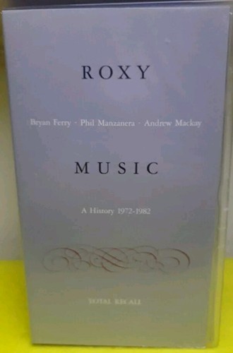 ROXY MUSIC TOTAL RECALL A HISTORY 1972-1982 VHS TAPE WITH DVD & ARTWORK