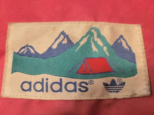 Vintage Adidas Hiking Backpack Large West Germany Rose Charcoal Rare Preowned - Picture 3 of 14