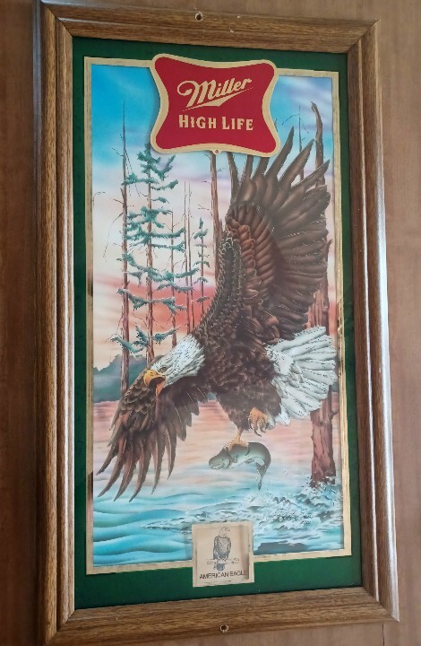 Miller High Life American Eagle Mirror/ Sign By Robert Evans 3 Of 6 In Series