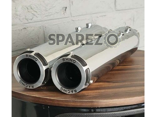 For Royal Enfield Super Meteor 650 Rhino Racing SM-V2 Exhaust Silencer - Imagen 10 de 13