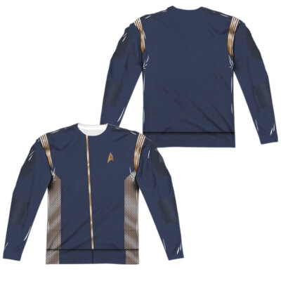 Star Trek Discovery ''Command Uniform'' Dye Sublimation Double Sided Long Slv