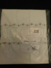 NEW Pottery Barn Kids Metallic Star Border TWIN Duvet Cover