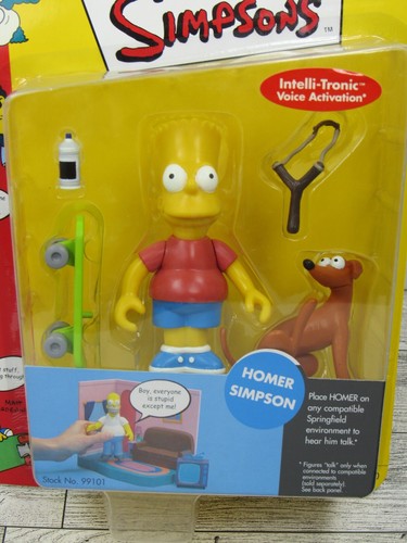 The Simpsons BART / HOMER ERROR Packaging World of Springfield Figure RARE - Picture 8 of 18