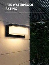 Modern Outdoor LED Wall Sconce Light Exterior Fixture Wall Mount Lamp Waterproof