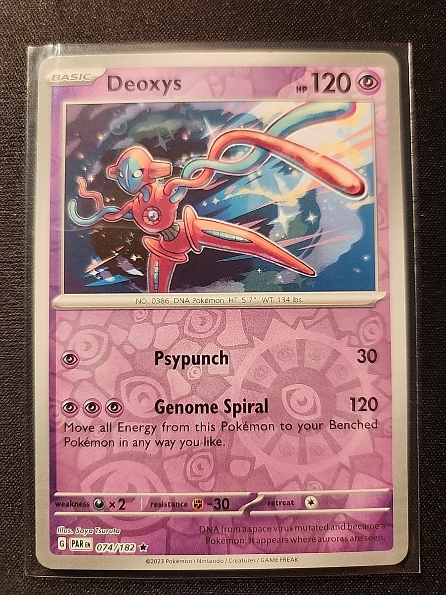 Pokemon - Deoxys 074/182 Reverse Holo Rare - Paradox Rift | eBay