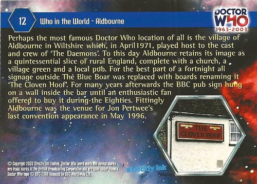 DOCTOR WHO 40TH ANNIVERSARY BASE / BASIC CARDS 1 TO 100 BY STRICTLY INK CHOOSE - Picture 3 of 35