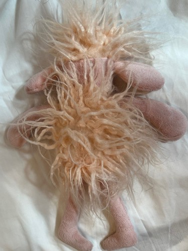 Little starter pink Mongolian plush dog PLUSH PUPPY STUFFED ANIMAL TOY - Imagen 4 de 5