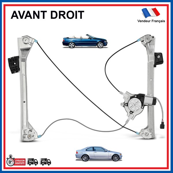 Mechanismus Elektrischer Fensterheber AVD FüR BMW Serie 3 Coupé Und Cabrio E46-image