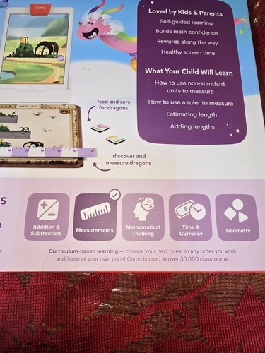 Osmo Math Wizard & The Secrets Of The Dragons For IPads & Fire Tablets Age 6-8 - Picture 9 of 14