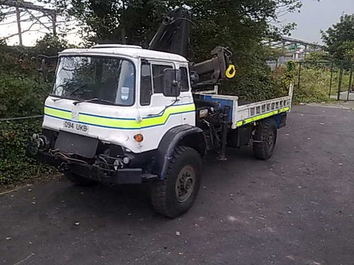 BEDFORD 4X4 FORESTRY RECOVERY TRUCK LORRY + HIAB CRANE