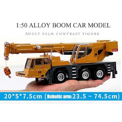 1:50 Diecast Alloy Crane Engineering Vehicles Metal Machine Truck Models Toy Kid - Picture 4 of 12