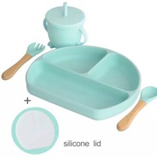 Baby Geschirrset mit Silikondeckel