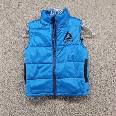 REEBOK Youth Boys Girls Blue Puffy Winter Vest Size Kids