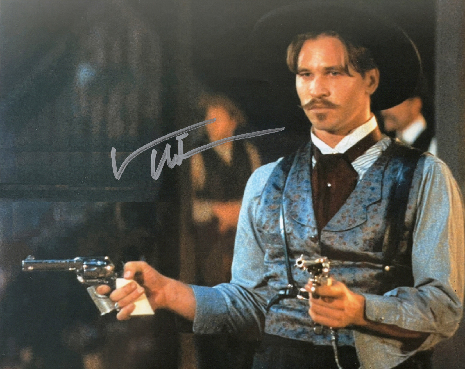 RP Val Kilmer Signed Photo 8x10 Reprint COA Autographed Tombstone Movie Poster