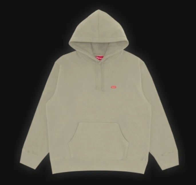 Supreme Small Box Hooded Sweatshirt Olive Size Medium | eBay