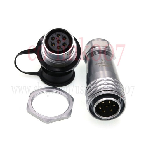 WEIPU SF20 Connettore Filo Impermeabile 7Pin IP67 10A 500V,Connettore Cavo Aviazione - Foto 7 di 8