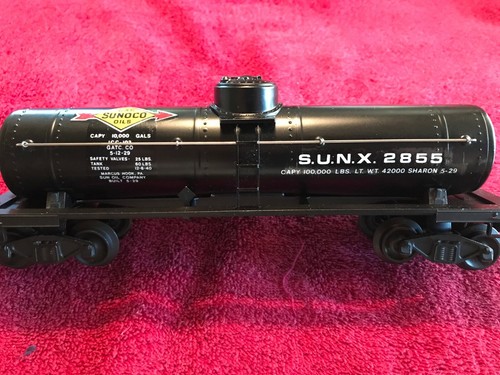 Vintage Lionel 2855 Black Sunoco Tank Car - Picture 9 of 9