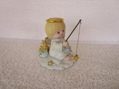 3.5''~~Halo Angels Figurine -~[ BELIEVE IN MIRACLES... THEY HAPPEN EVERY DAY ]