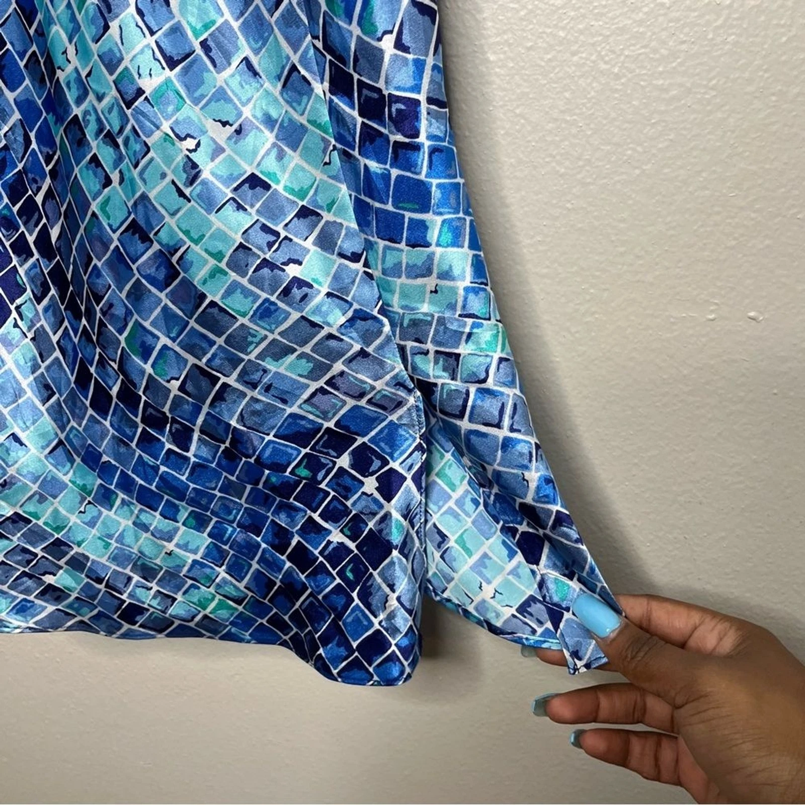 UNDERCOVER Abito donna vintage anni 90 Victoria Secret slip medio pizzo geometrico Sultry y2k