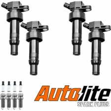 Ignition Coil & Autolite Iridium Spark Plug For 12-13 Hyundai Accent L4 UF652