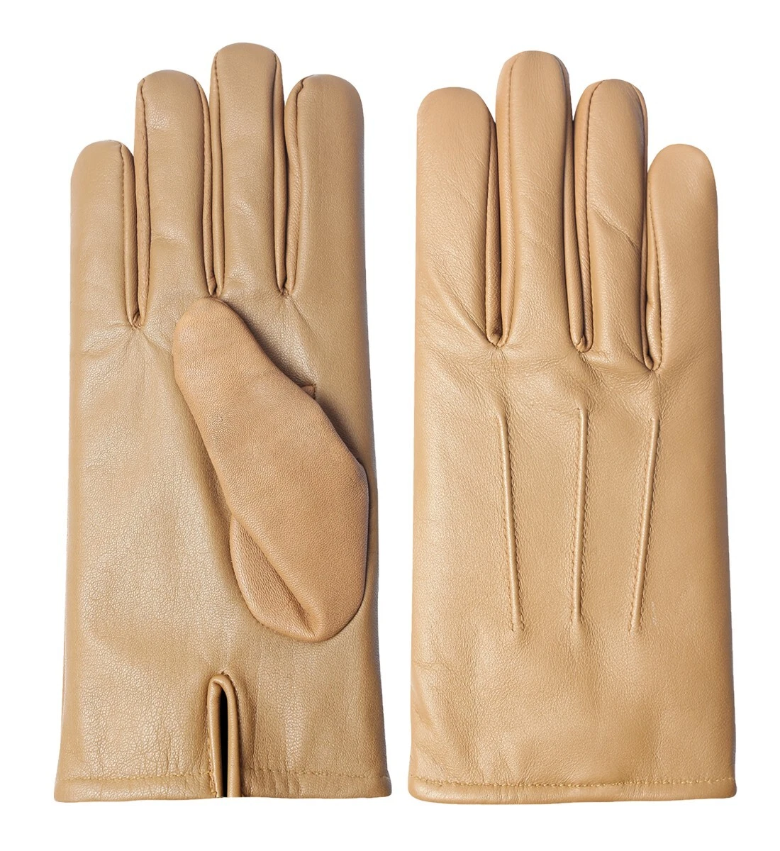 Aliganto Men's Cashmere Lined brown Leather winter gloves premium gift ready