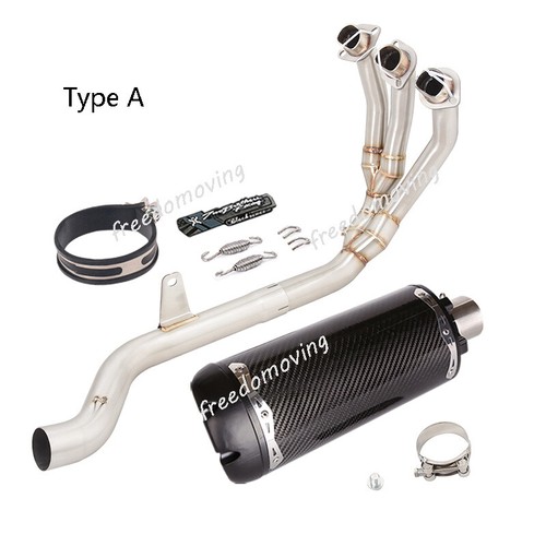 For Triumph Trident 660 Tiger 660 Sport 2023 Exhaust System Front Pipe Mufflers - Picture 3 of 13