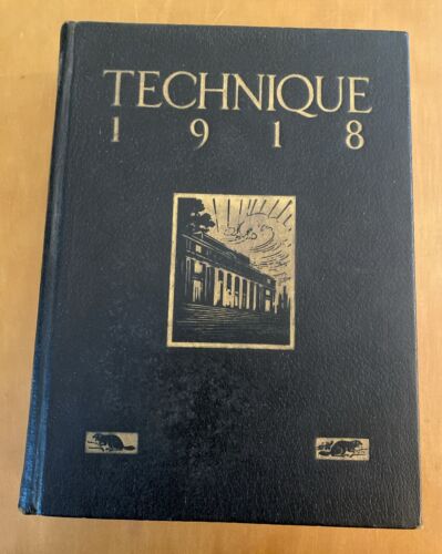 Antike MIT Jahrbuch-Technik 1918 - MASSACHUSETTS INSTITUTE TECHNOLOGY