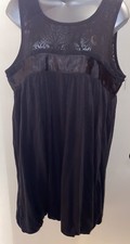 French Connection Little Black Dress bubble hem sleeveless Size 14