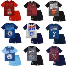 Boys/Kids Football Club Pyjamas Childrens Pyjama Set Age 6-13 Years
