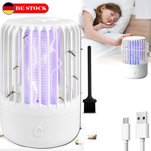 Moskito Killer UV Insektenvernichter Elektrisch LED Lampe Mückenfalle Licht AKKU
