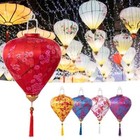 Festival Lantern Printing Silk Outdoors Lanterns Party Decor New Year Hang Light