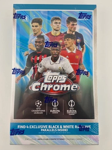 2022/23 TOPPS CHROME UEFA CLUB COMPETITIONS SOCCER SEALED HOBBY LITE BOX A1