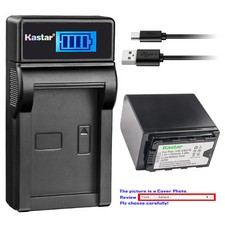 Kastar Battery LCD USB Charger for Panasonic VW-VBD58 VW-VBD78 VW-VBD98 Battery