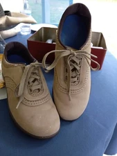 SAS Tan Suede SHOES, 7.5M, WALK EASY, USA.