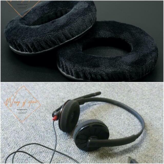 Thick Velour Velvet Ear Pads Cushion For Plantronics Blackwire C320-M Headphone Thick Velour Velvet Ear Pads Cushion For Plantronics Blackwire C320-M Headphone