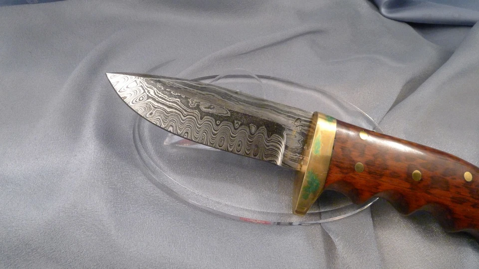 JAGDMESSER Hochkarbon Wild-Damast Giesen Forsthoff / Vlad Matveev HUNTING KNIFE - Bild 3 von 4