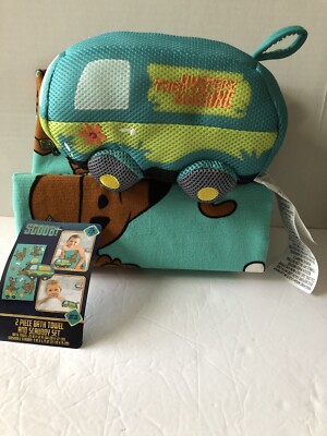 Scooby Doo Piece Bath Towel Mystery Machine Scrubby Dog Van