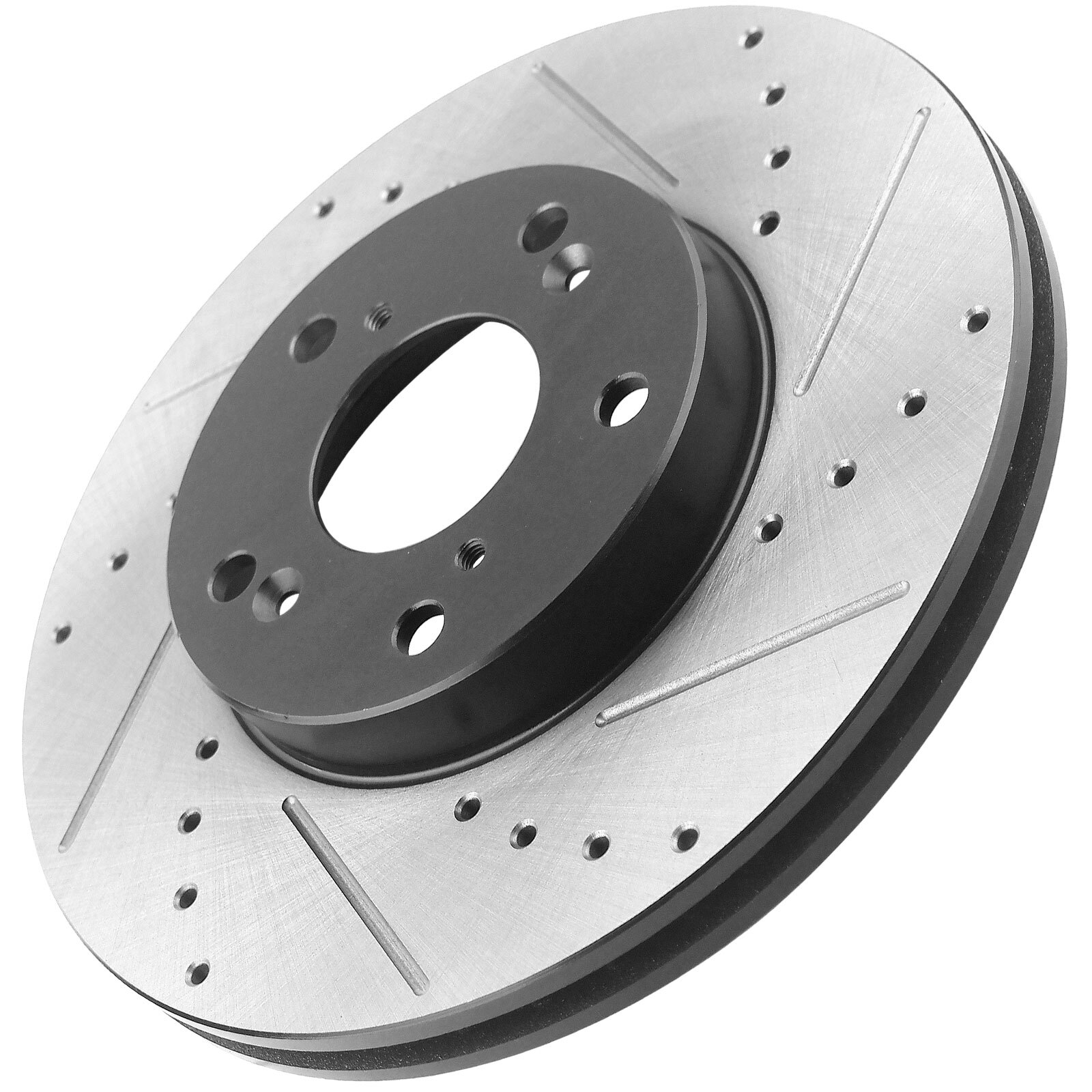 282mm Pair Front Drilled Brake Rotors for Honda Accord CRV Civic