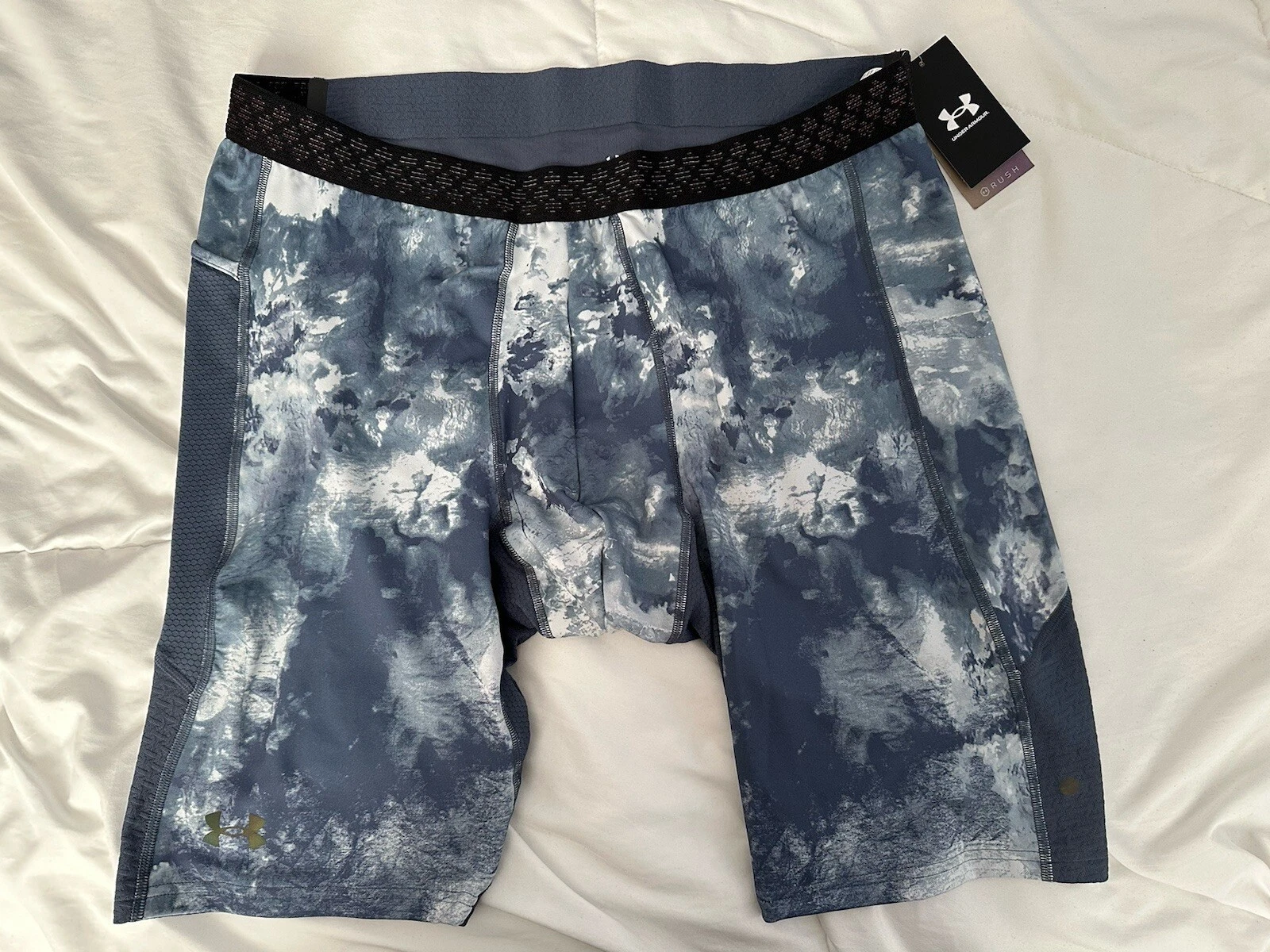 Under Armour Shorts Mens 3XL UA SmartForm RUSH Printed Compression 1375239 FF