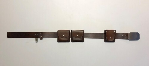ROTJ Luke Skywalker Jedi Belt, saber clip &3 pouches in black Cosplay Costume - Picture 5 of 12