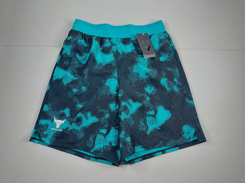 Under Armour Project Rock Woven Camo Green Printed Shorts Men’s Medium New