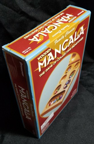 Mancala Game Real Wood Folding Set, Multicolor Stones by Pressman - Sealed, New - Picture 1 of 5