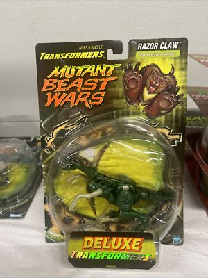 Hasbro Deluxe Transformers Mutant Beast Wars Razor Claw Raptor Wolverine 1999 