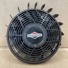 OEM Used Briggs & Stratton 15hp Flywheel Fan & Debris Cover MPN 796201 - BINA131