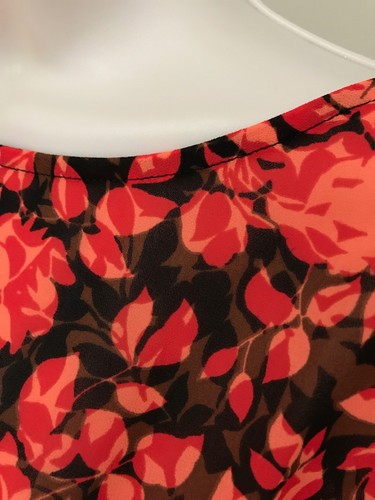 Top con corbata lateral MICHAEL Michael Kors Westcliff arrecife de coral nuevo con etiquetas talla S, M - Imagen 5 de 7