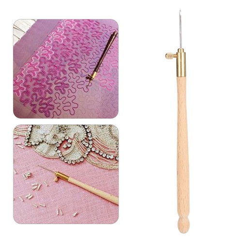 Wooden Handle Crochet Hook For Embroidery Work On Hand-made Crafts - Picture 7 of 24