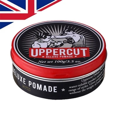 Uppercut Deluxe Deluxe Pomade Strong Hold High Shine Styling Pomade Men 100g UK